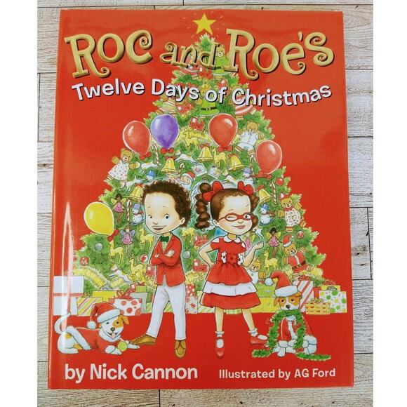 Roc and Roe's Twelve Days of Christmas‎ by Nick Cannon Hardcover Kids Book - Picture 1 of 12